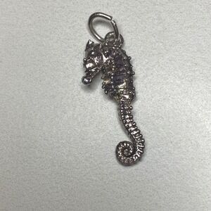 Sterling Silver Seahorse Charm Pendant‎ Ocean Nautical Sea Life Jewelry